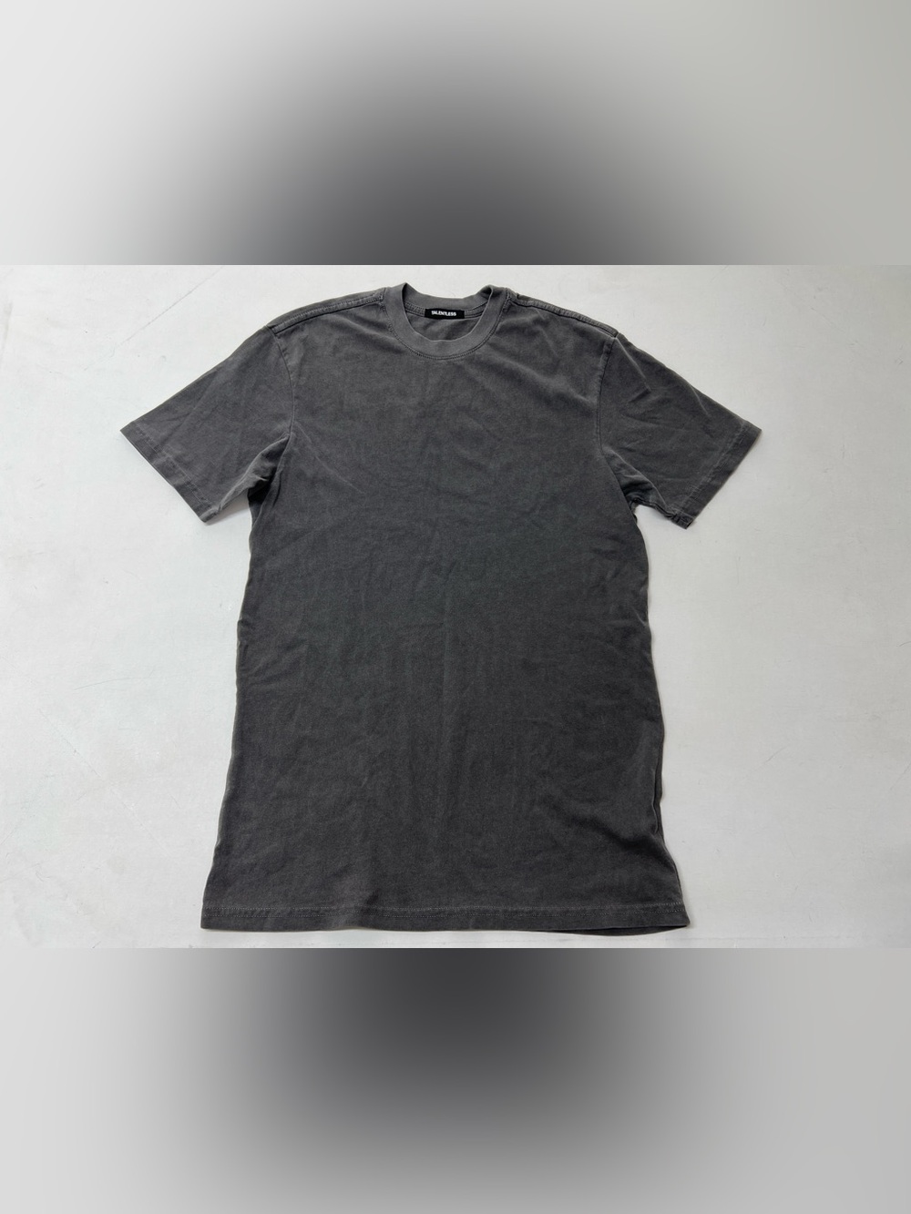 Talentless Men’s Small Charcoal Gray Washed Short Sleeve T-Shirt